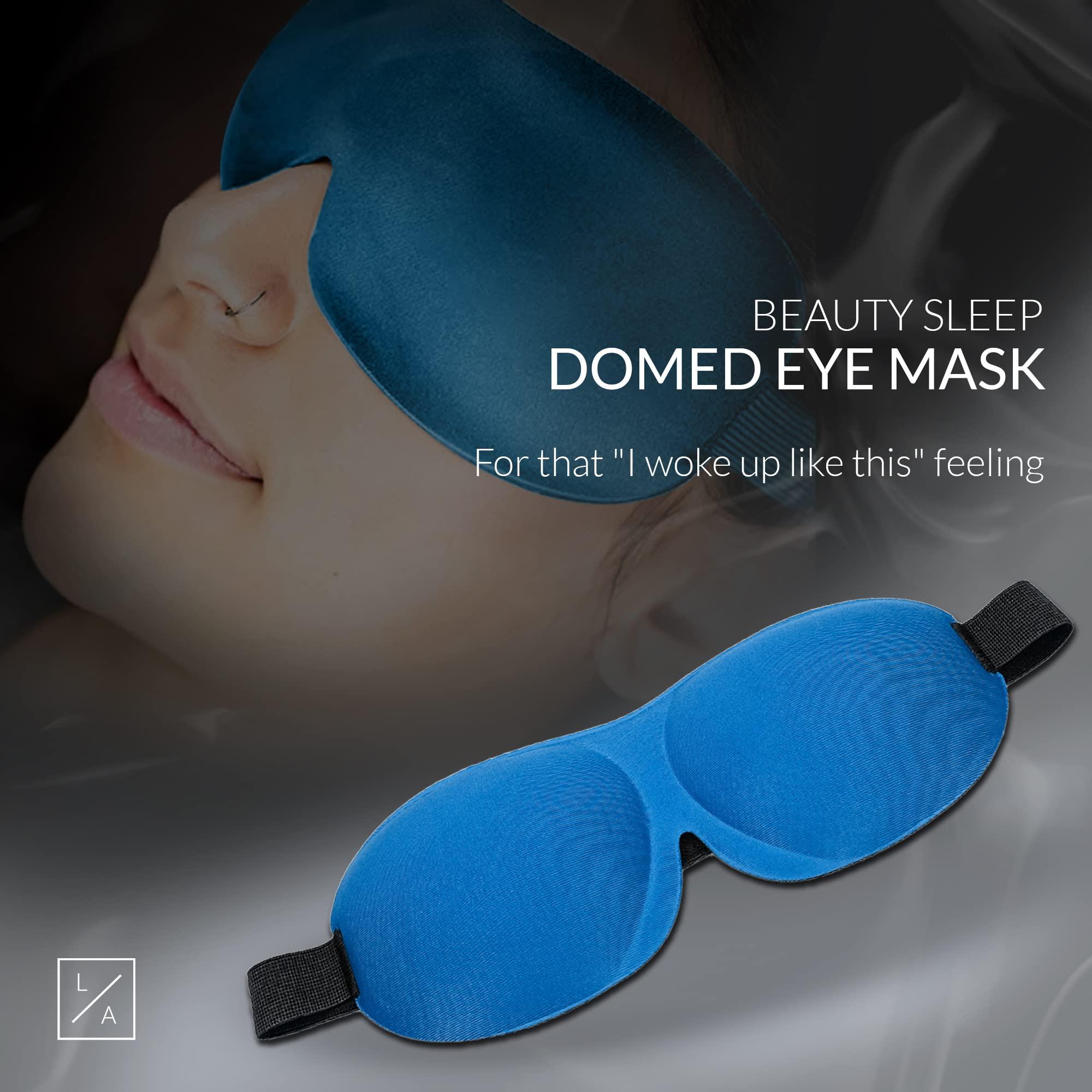 Lash Affair Lash Affair 3D Eye Mask for Sleeping Eyelash Extensions, Lash Protector Cupped Molded Night Sleep Mask, Contoured Mask Eye Cover, Comfortable and Lightweight, Light Blue