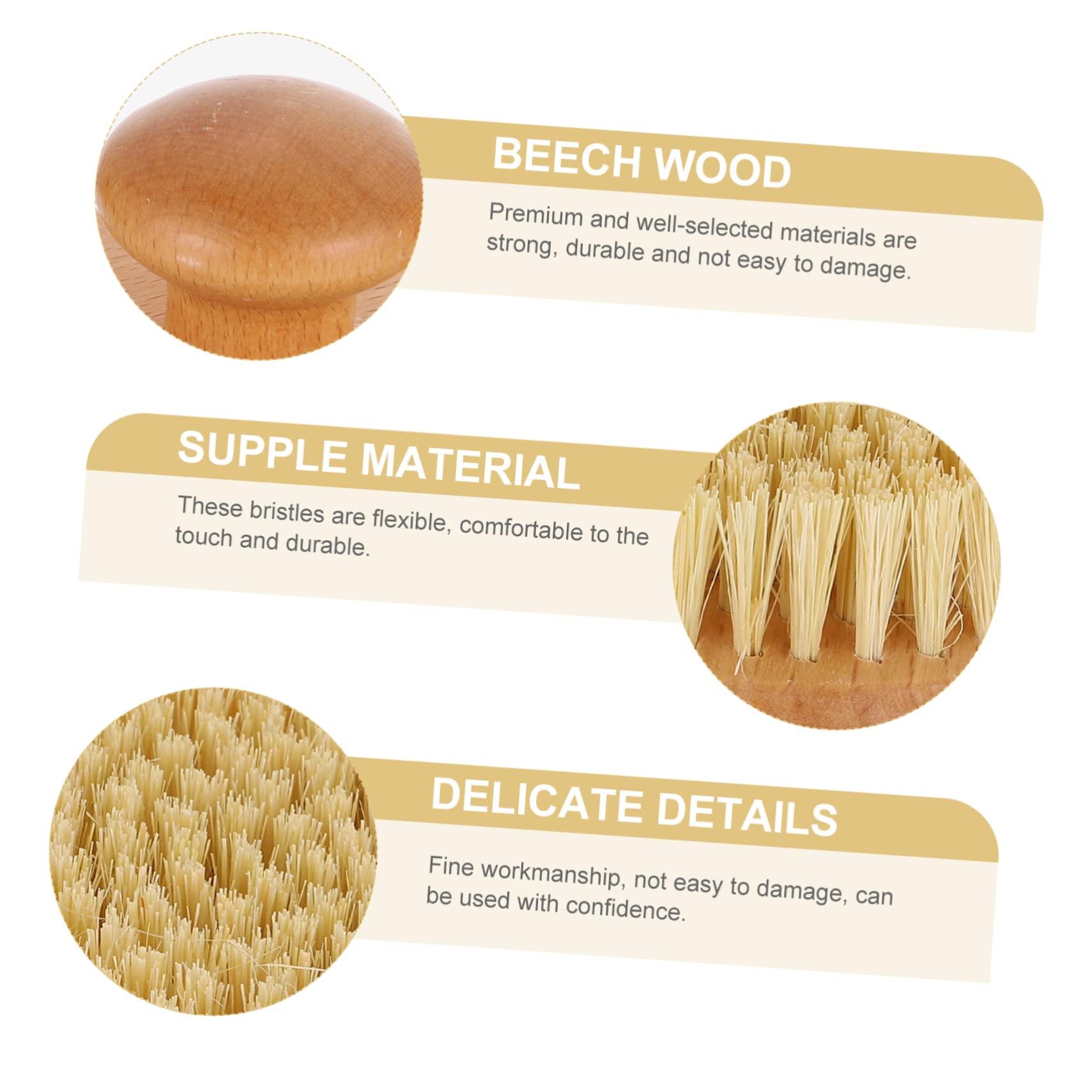 minkissy minkissy Exfoliating Body Brush Round Body Scrubber Soft Bristles for Daily Dry Brushing and Bath Time