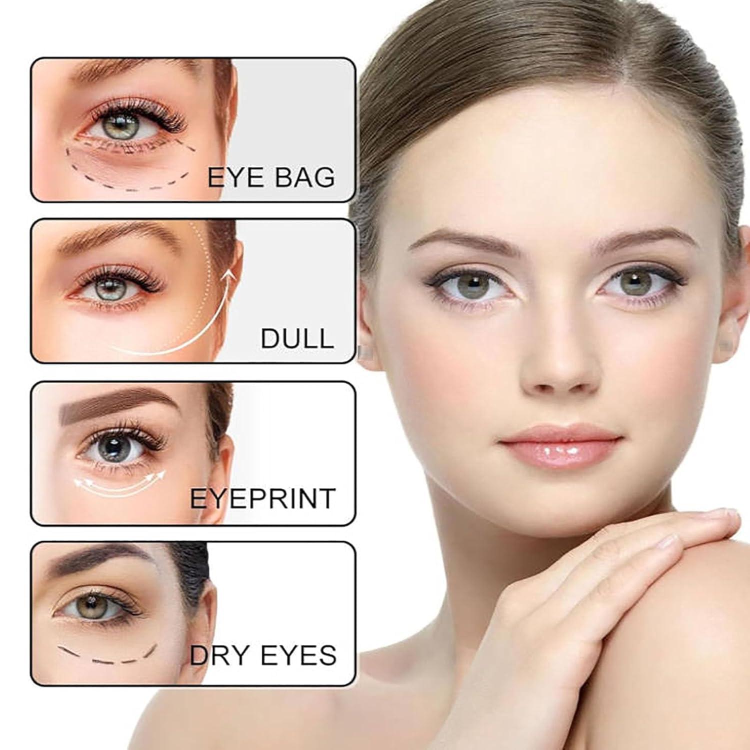 dyfgweq dyfgweq Ginseng Eye Oil Roller, Eye Repair Serum, eye cream anti aging Essential Oil for Dark Circles, Eye Bag, Puffiness, Wrinkles, with 360 Massage Ball Roller (3pcs)