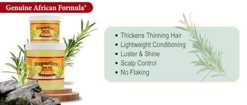 AFRICAN FORMULAS Genuine African Formula SuperGro Extra Hold Gel for Natural Hair Styling - 16 oz