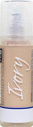 Dermacia Dermacia PRO Breathable Foundation (Ivory), Dr. Recommended, Hypoallergenic, Long Lasting, Lightweight, Professional Oxygenating Makeup, Best for Sensitive Skin, Acne & Rosacea, Made in USA