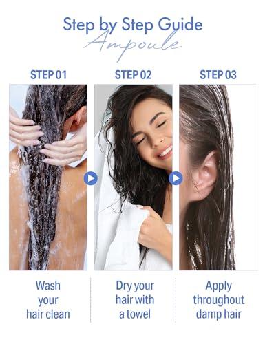 HAIR+ MADE IN SUARUM HAIR PLUS Velvet Protein Bond Nutri Injection Ampoule | Leave in Conditioner for Women & Men | For Frizzy and Damaged Hair | Smoothing Serum for Hair | Hair Moisturizer (70ml, 2.37fl oz)