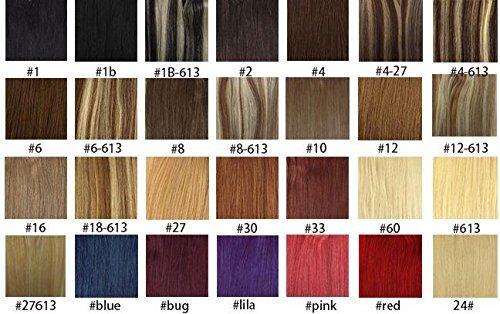 Nubian Crown Hair Clip in Hair Extensions - REAL HUMAN HAIR - 70 Grams - 16-22 Inches - 28 Colors Available (18 Inches, 33)