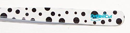 DreamCut DreamCut Black and White Polka Dot Expert Slant Tweezers