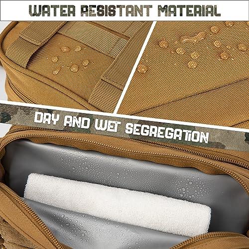 QT&QY QT&QY Tactical Toiletry Bag For Men Hygiene Bag EDC Military Tool Molle Pouches Small Dopp Kit Mens Shaving Kit Travel shower Bags