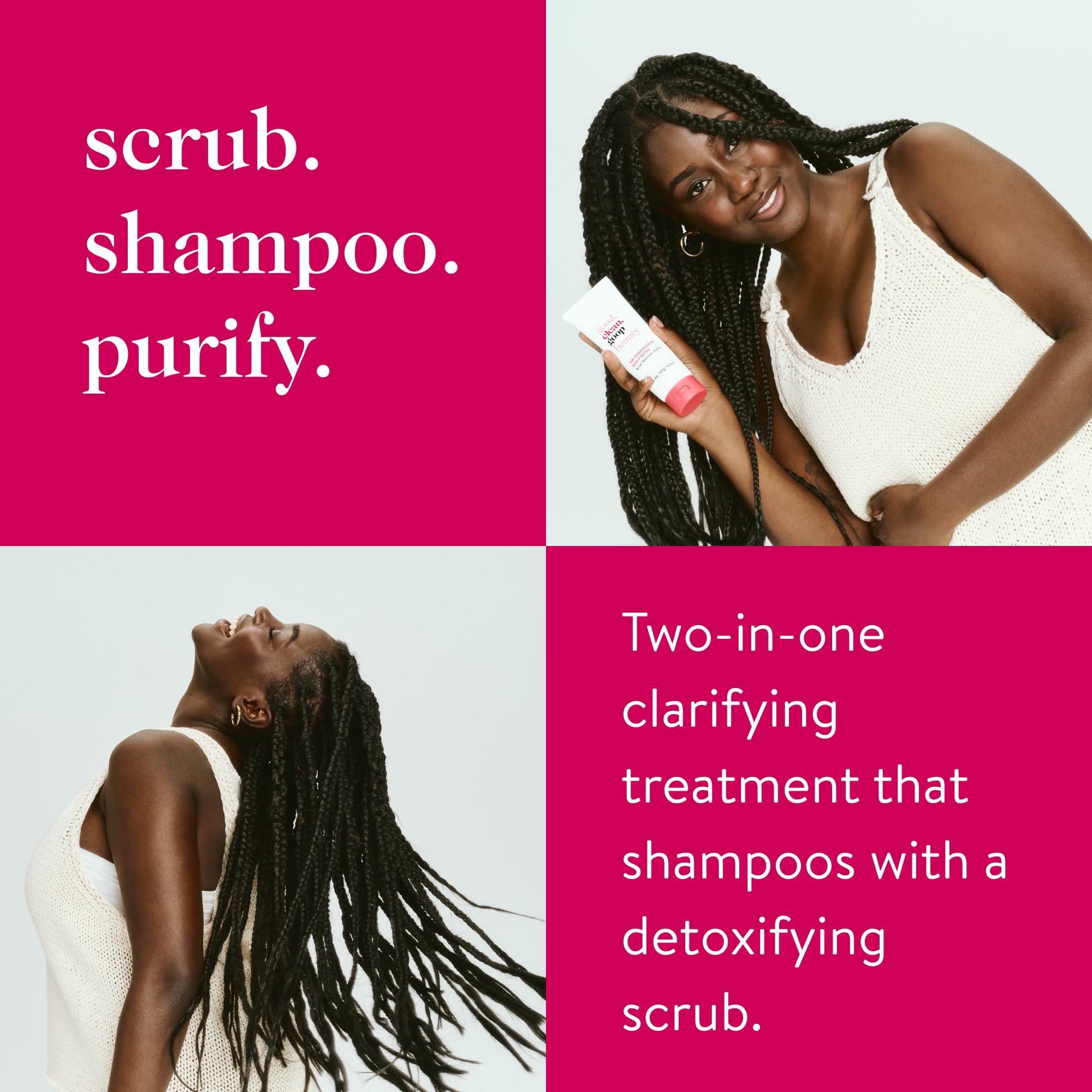 good.clean.goop good.clean.goop beauty The Body Facial Exfoliating Scrub & The Powerscrub Scalp Detox | 5 oz Body Exfoliant & Cleanser for Glowing Skin | 4 fl oz Clarifying Shampoo to Detoxify Hair and Scalp