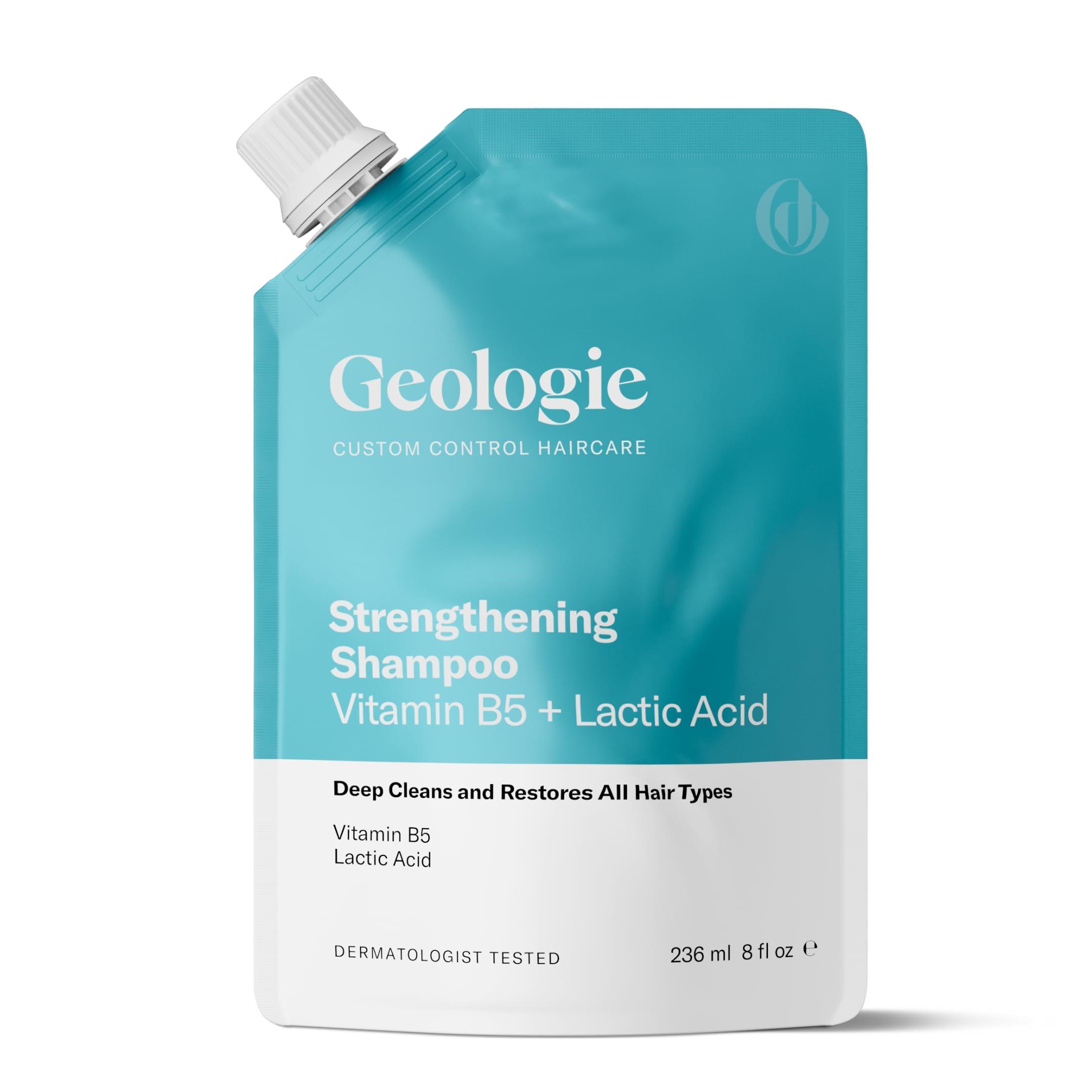 Geologie Geologie Strengthening Shampoo | Vitamin B5 + Lactic Acid Custom Control Haircare | 8 fl oz