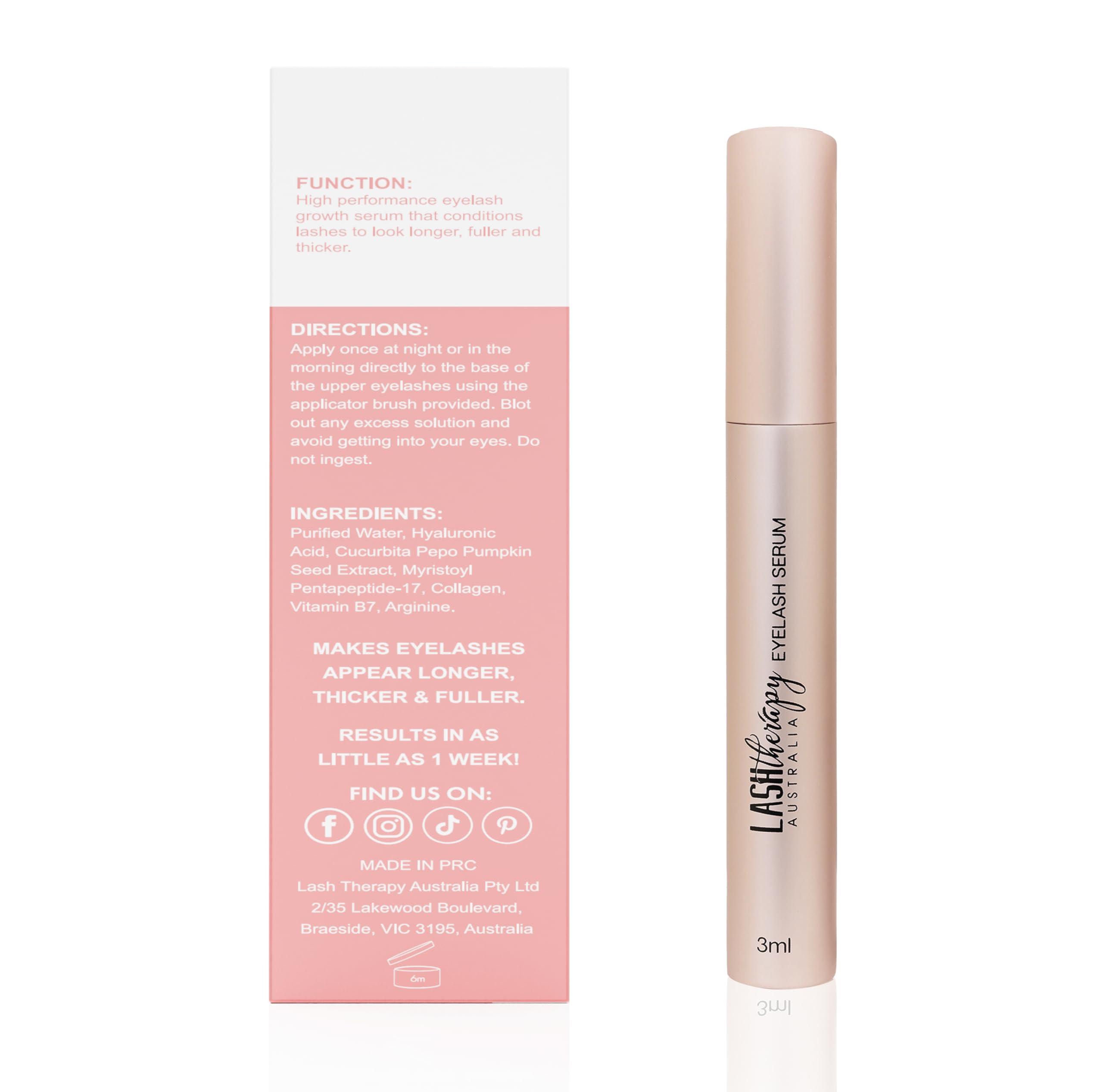 Lash Therapy Australia Lash Therapy Australia Lash Serum, Eyelash Growth Serum, Lash Growth Serum, Eyelash Serum To Grow Lashes, Lash Boost Serum, Lash Enhancing Serum, Cruelty Free, 3ml