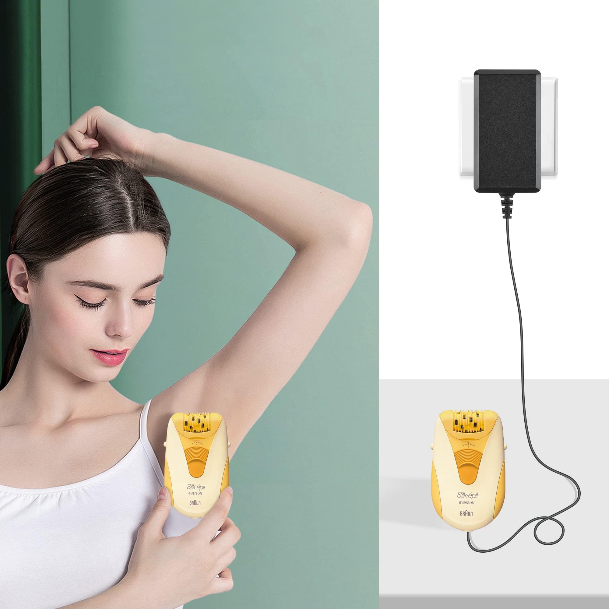 PKPOWER PKPOWER AC Adapter for Braun Silk Epil Lady Shaver Epilator EE110 5306 5316 5317, Power Supply for Braun Silk Epil 3 Perfection SE3170 SE3270 Pl-41-77 V-3 PI-41-77 V-3
