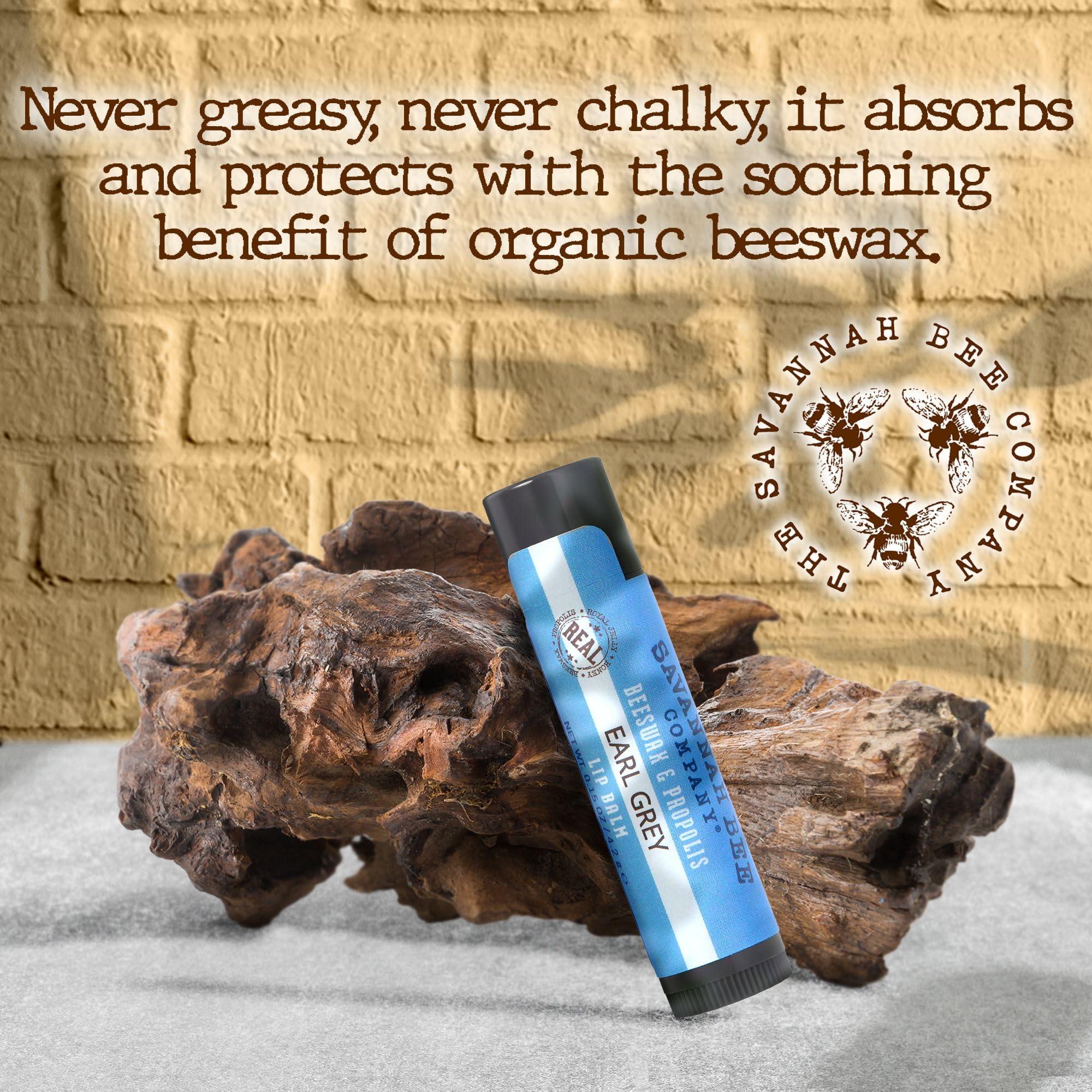Savannah Bee Company Savannah Bee Company Lip Balm - Lip Moisturizer for Chapped Lips - Hydrating Lip Balm with Pure Honey