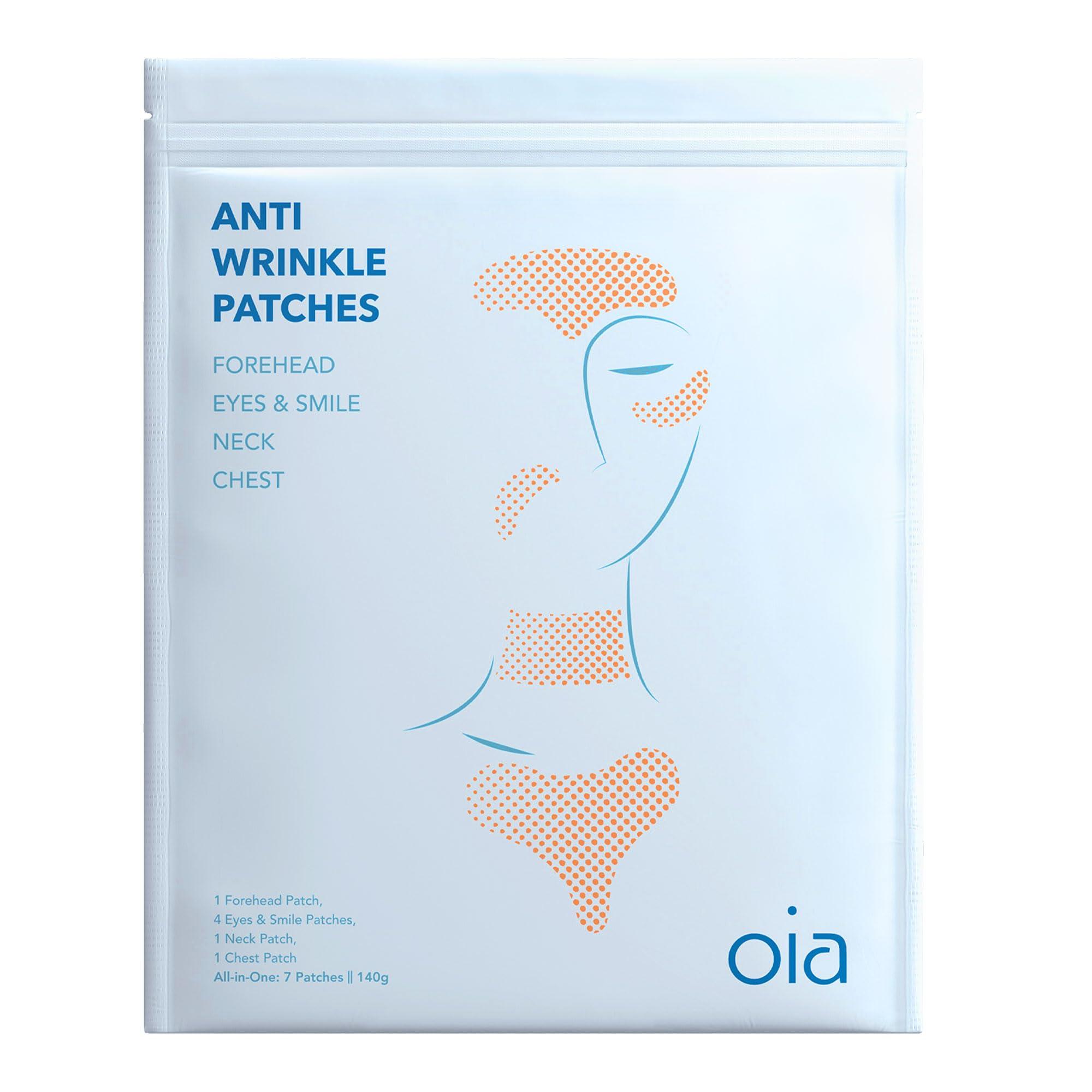OIA OIA Anti Wrinkle Patches 2.0 All-in-One | Face, Neck, & Chest Wrinkles | Made with 100% Medical Grade Silicon | Advanced Wrinkle Care with Clear Reusable Pads | Overnight Wrinkle Smoothing