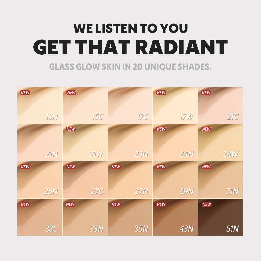 TIRTIR [*Mini Size*] TIRTIR Aura Glow Silver Cushion | Korean Cushion Foundation, (#51N Fudge, 0.15 Fl Oz)