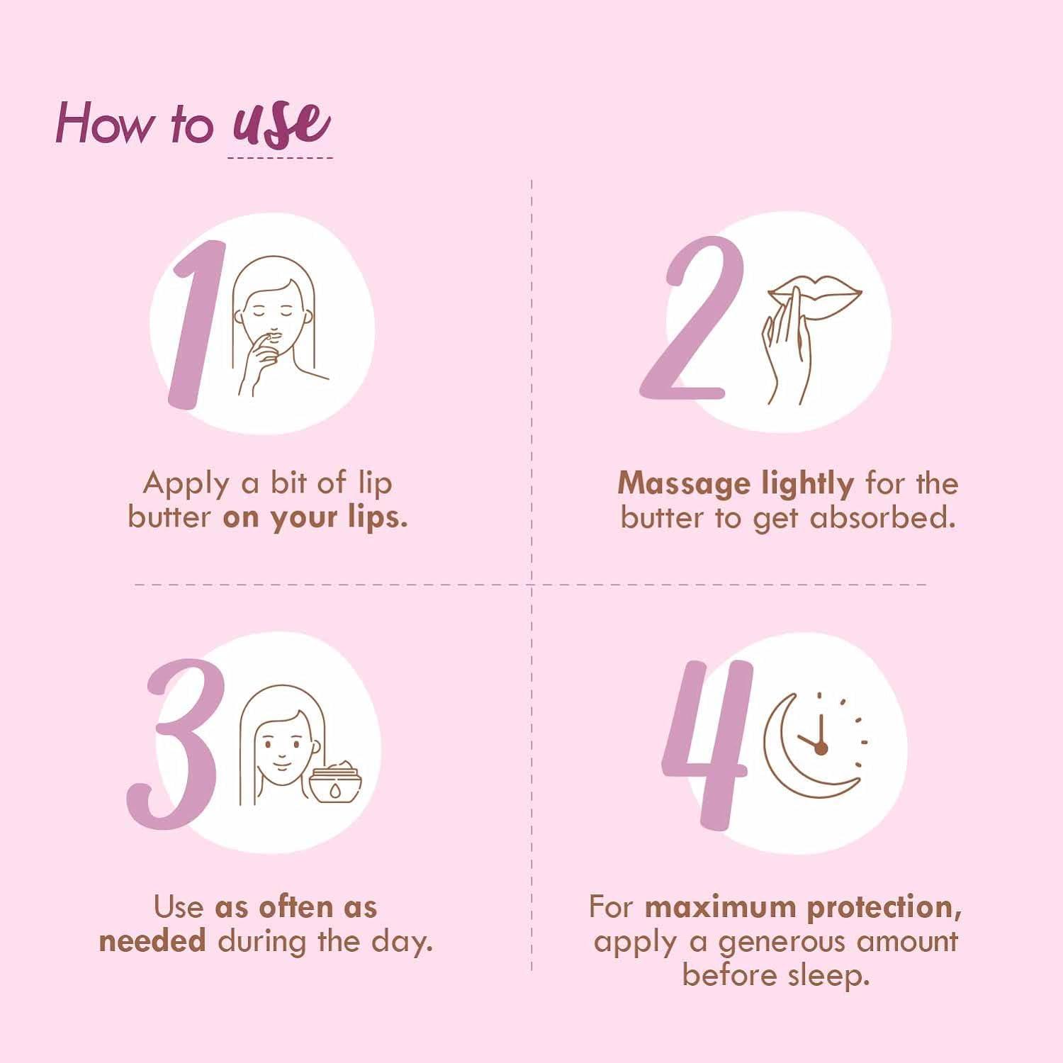 Nat-Habi\'t Generic Lip Balm Fresh Beetroot Crush 0.34 Fl Oz Lip Butter With Desi Ghee & Raw Honey For Natural Pink Lips, Nourishment, Dark And Chapped Lips - (Pack of 1)