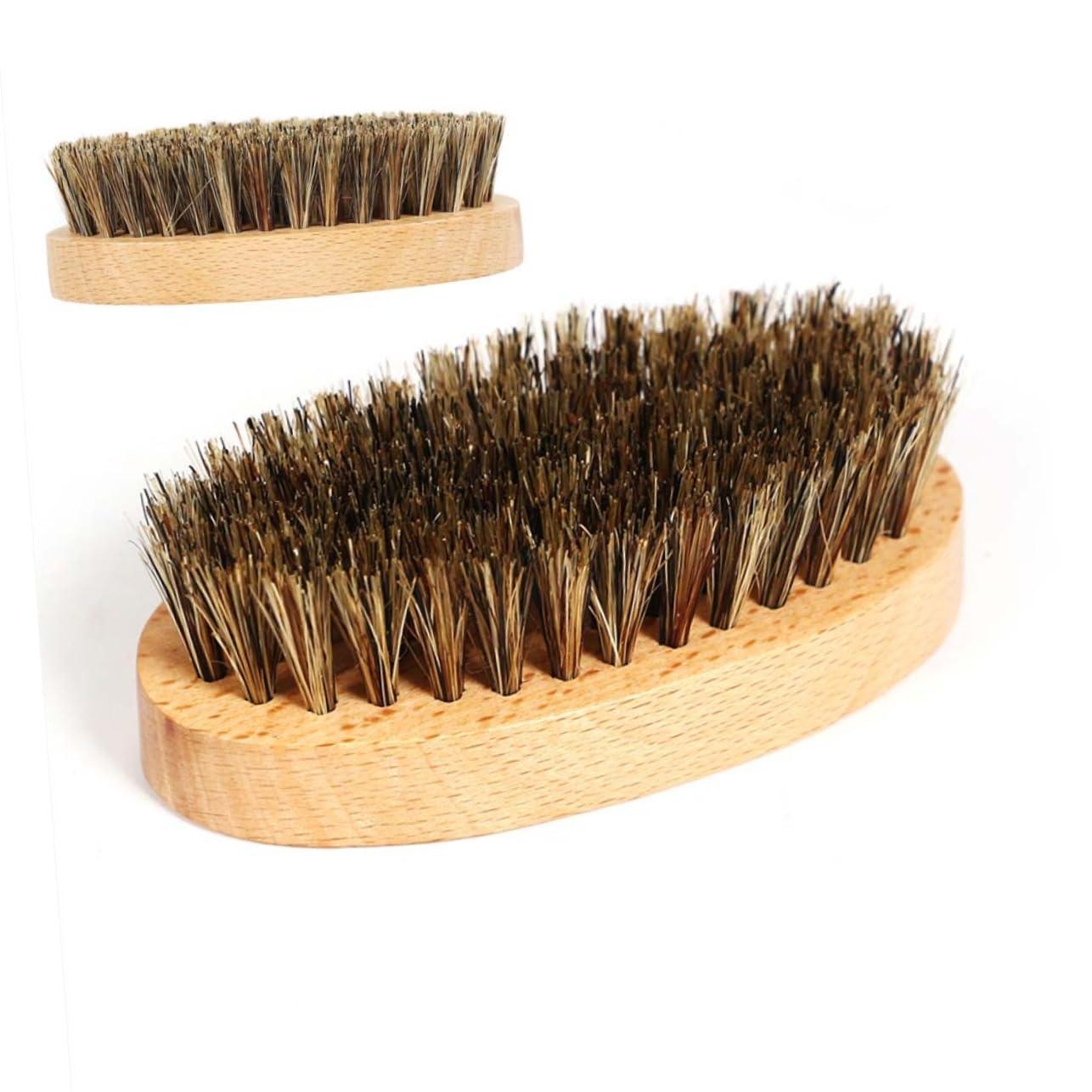 Hemoton Hemoton Bristle Brush Facial Cleansing Brush Shaving Brush Beard Brush Men Face Clean Brush Mustache Bush Wooden