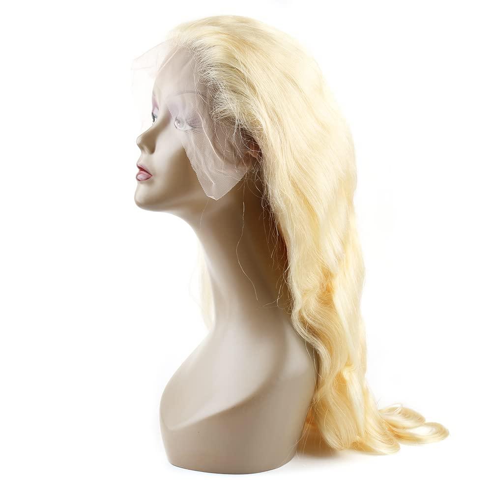 ELIHAIR ELIHAIR #613 Blonde Full Lace Wig for Women Pre Plucked Soft Breathable Wigs Body Wave Glueless Lace Wig Virgin Human Hair 130% Density 16\"