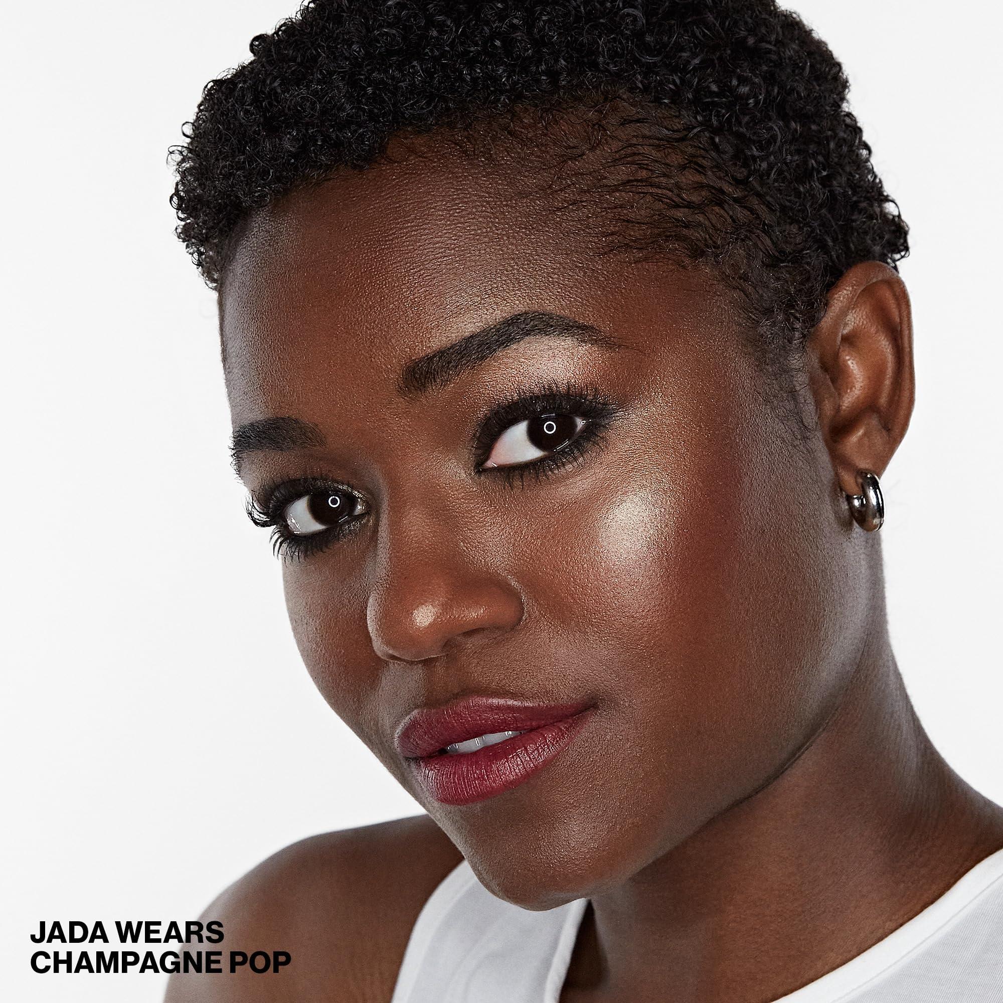 Smashbox Smashbox X BECCA Shimmering Skin Perfector Pressed Highlighter | Luminous Glow + Buildable, 0.09 Ounce, Champagne Pop Mini