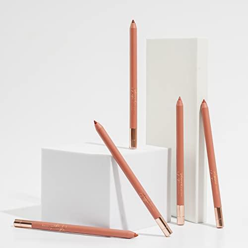 YES.EYE DO YES.EYE DO Nude Brown Lip Liner with Sharpener, Light Brown Lipliner Crayon with Creamy Smooth Texture, Retractable Matte Lipstick Pencil for Lip Defination, Waterproof, Long Lasting, Classic Nude