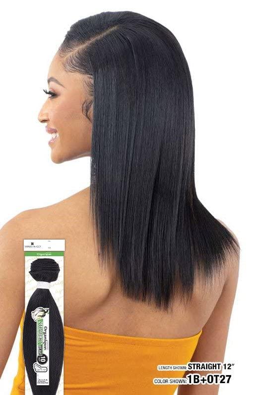 Fisher-Price Shake N Go Freetress Organique New Concept Floor Bundle Hair ORGANIQUE STRAIGHT 10'' (2), 2 Dark Brown