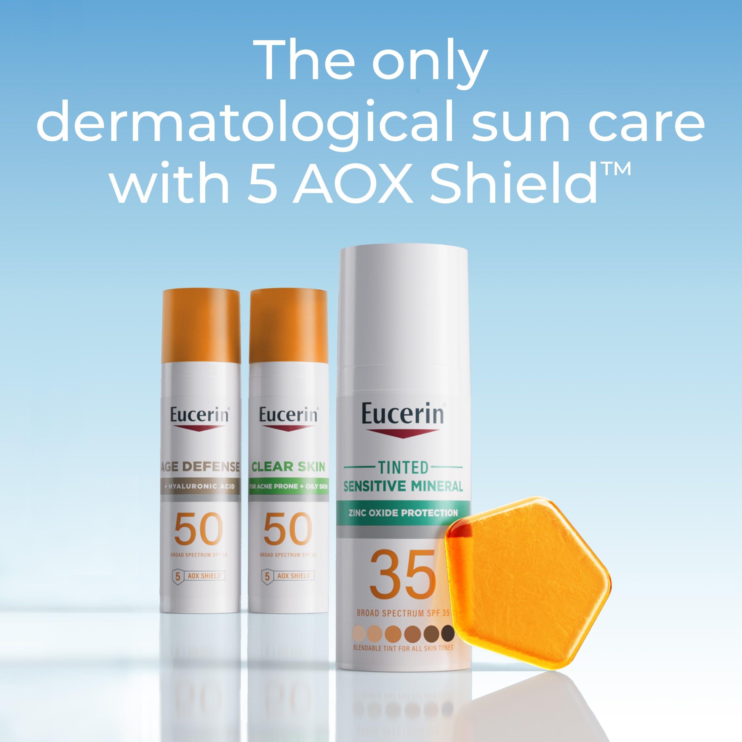 Eucerin Eucerin Sun Clear Skin Face Sunscreen Lotion SPF 50 for Acne Prone Skin, Hypoallergenic, Fragrance Free Sunscreen SPF 50 with Oil-Absorbing Minerals, 2.5 Fl Oz Bottle