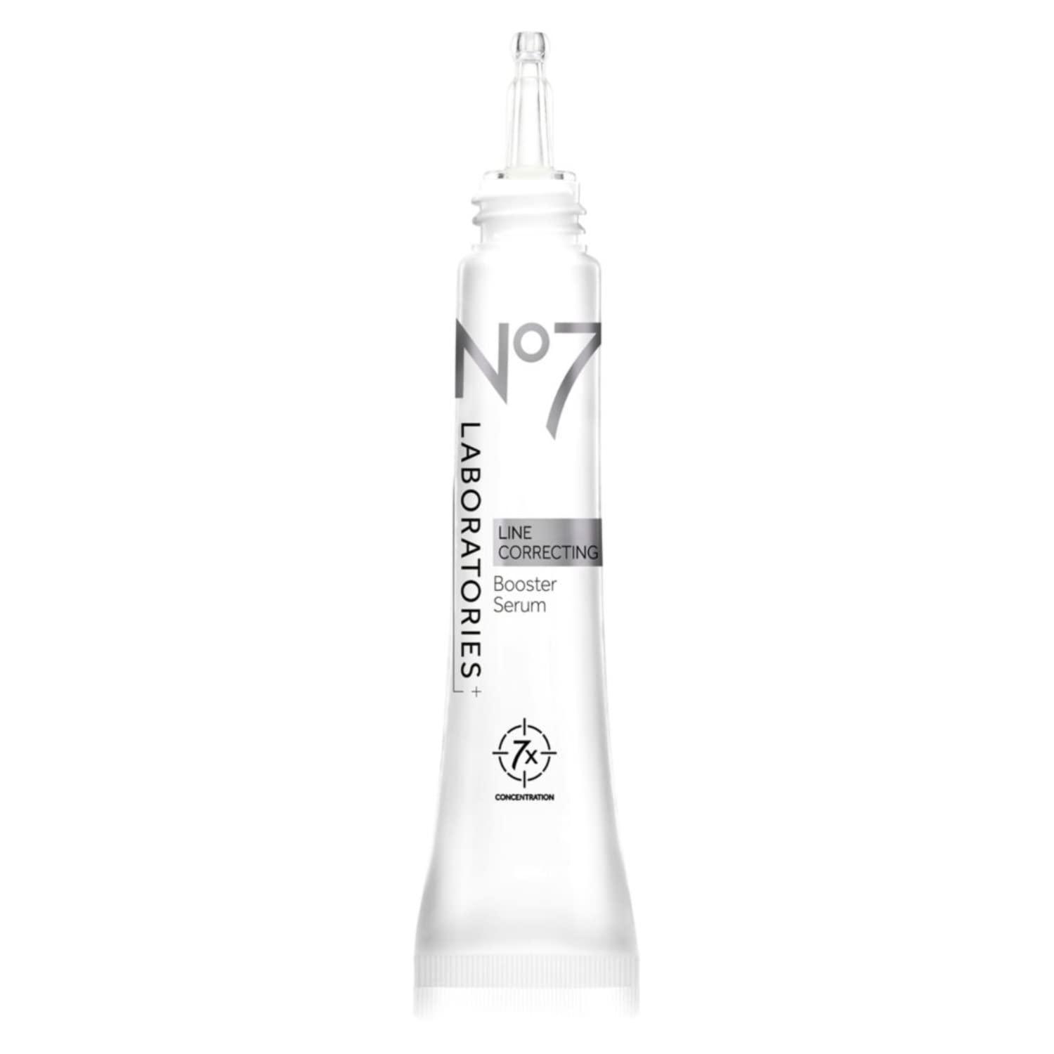 No7 No7 Laboratories Line Correcting Booster Serum - Potent Collagen Peptide Serum for Fine Lines and Wrinkles - Moisturizing Formula for All Aging Skin Types (25 ml)
