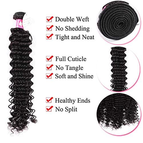 Forawme Forawme Brazilian Virgin Hair Curly Wave Bundles Closures 5pcs Lot 18 20 22 24 With 16 Inch Free Part Top Closure With Bundles Unprocessed Human Hair Weave Supplier