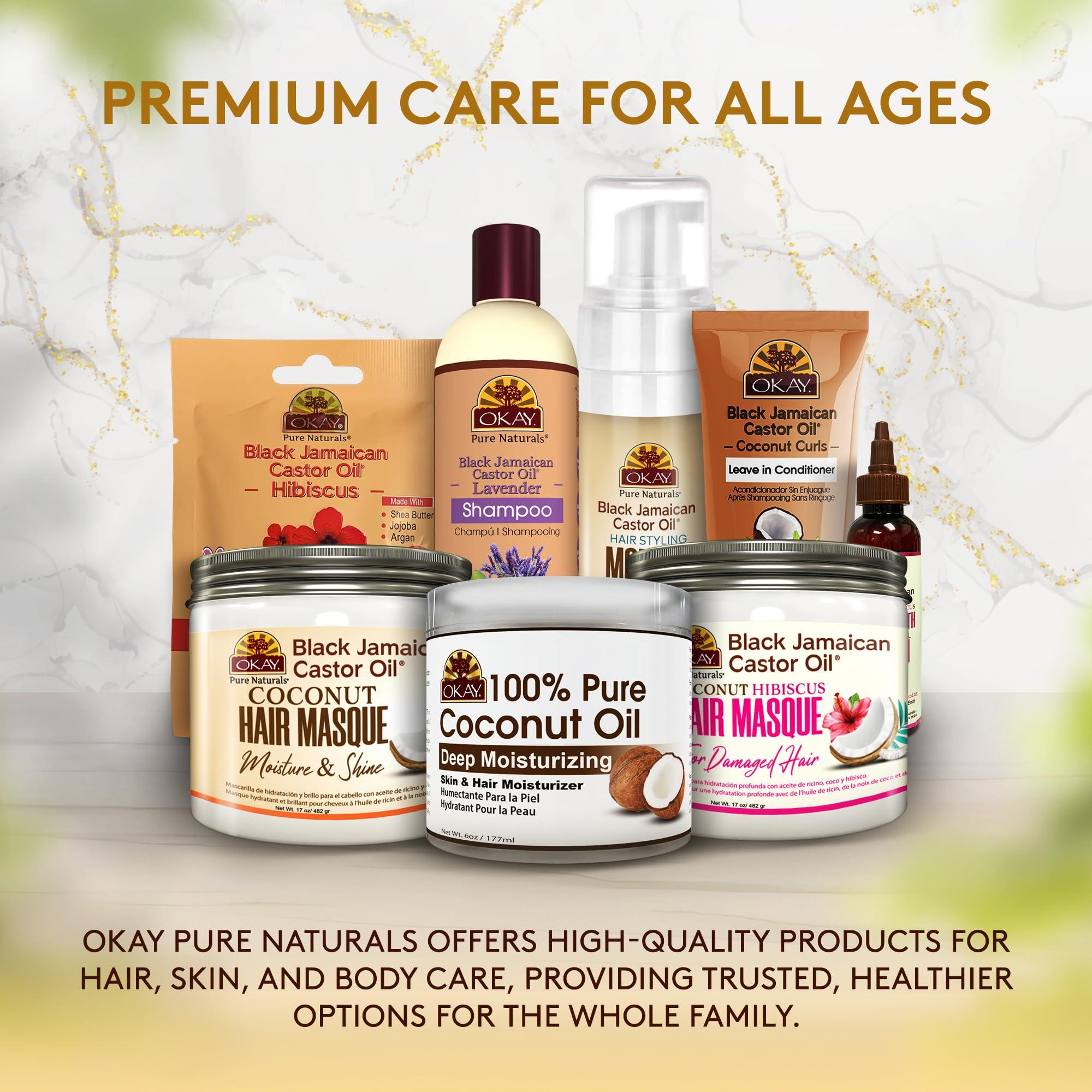 Okay Okay Black Jamaican Castor Oil Hair Growth for Unisex - 4 oz Oil