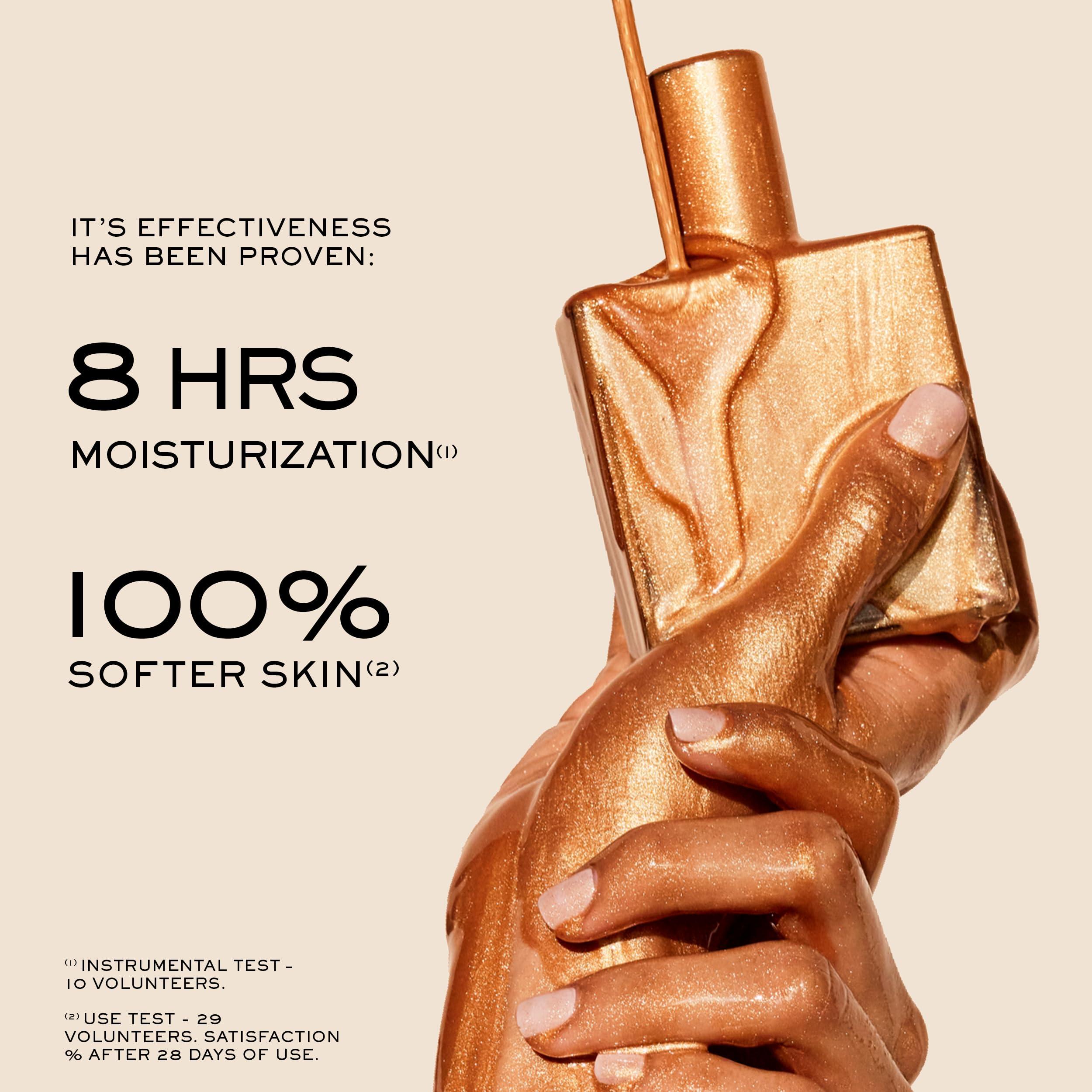 Nuxe Nuxe Huile Prodigieuse Shimmer Multi-Purpose Dry Oil - Luxurious Radiant Glow and Hydration for Face, Body & Hair, 3.3 Fl Oz