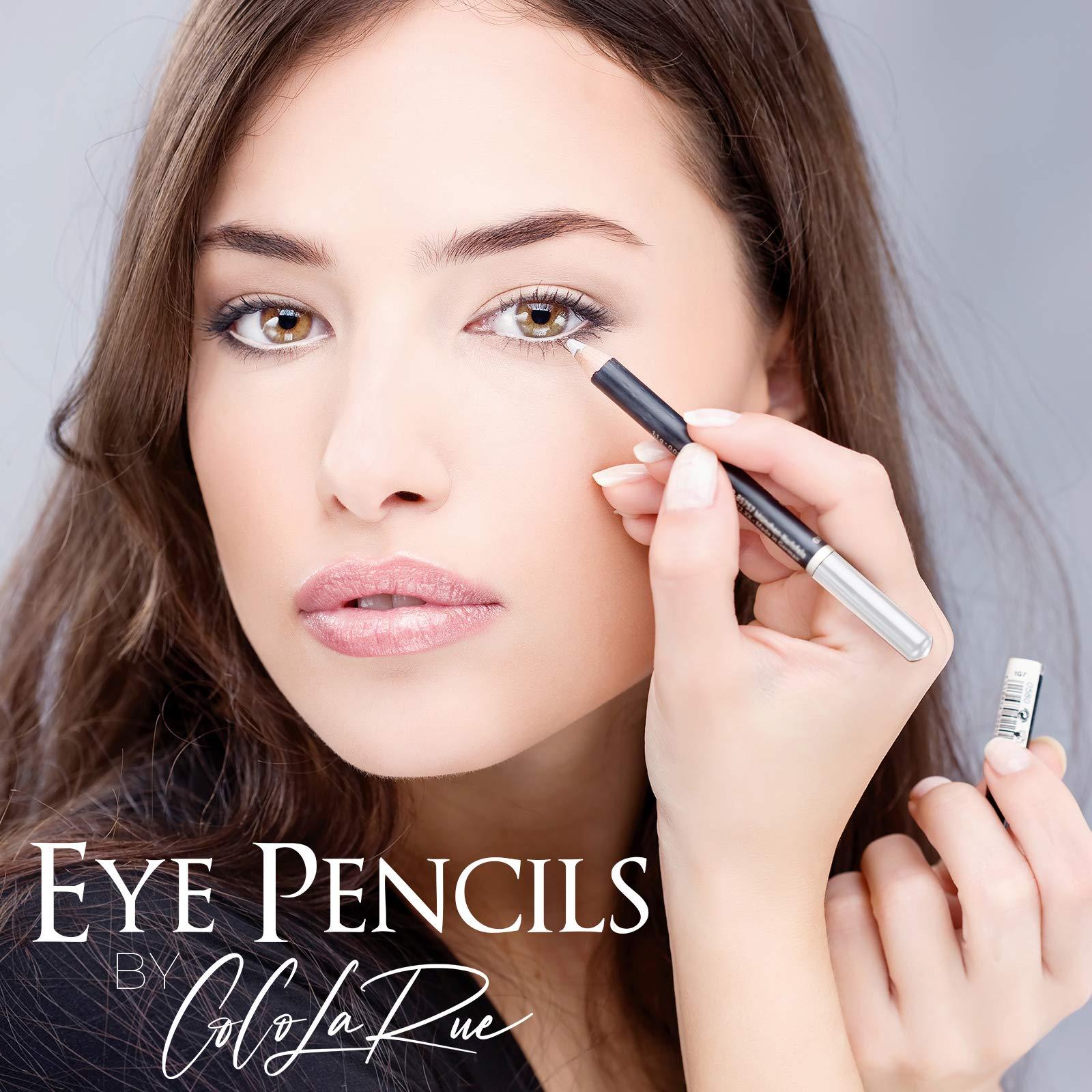 coco larue CoCo La Rue Eyebrow Pencil Eyeliner Waterproof Smooth Smudge Proof Pen Eye Pencils Intense Pigment Eye Liners for Women Affordable Makeup Eye Pencil (Black)