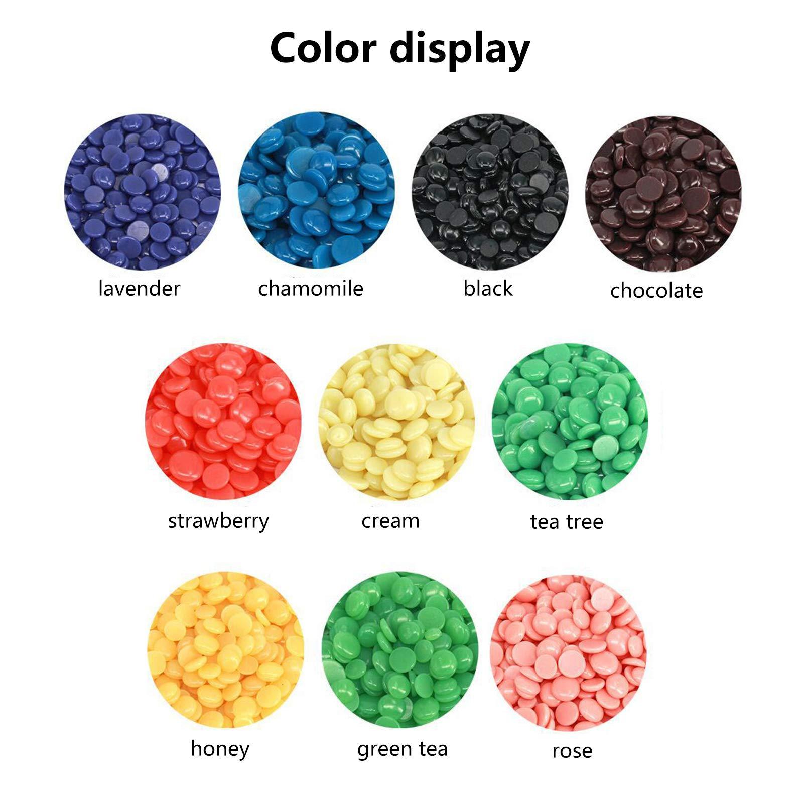 CREAMOON Creamoon Hard Wax Beads for Hair Removal,10Pcs Hair Removal Wax Beads,Works for Skin on Face,Bikini,Leg,Arm,At Home Painless Waxing Beads for Women Men Wax Warmers(2.2 LB,1000g,35.27oz)