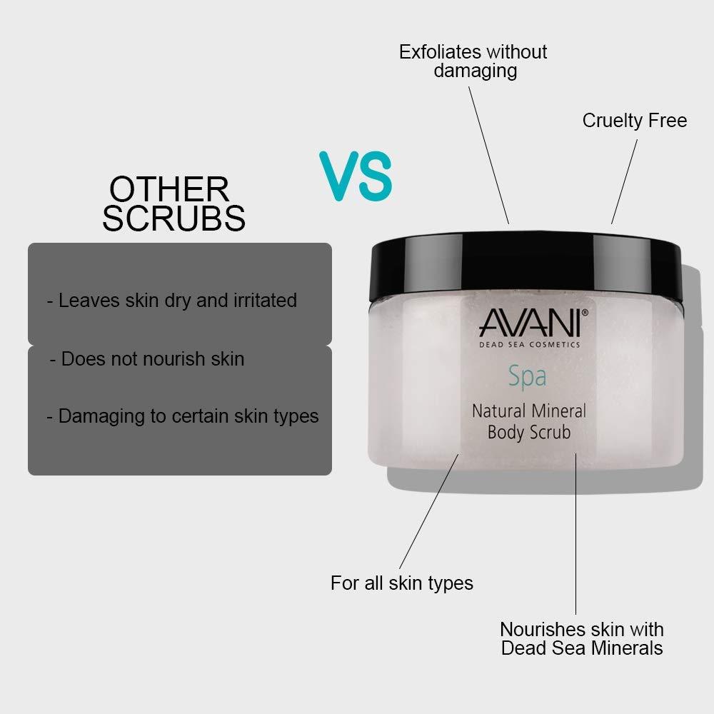 Avani AVANI Dead Sea Facial Peel and Mineral Body Scrub - Anti-Aging, Exfoliating for All Skin Types