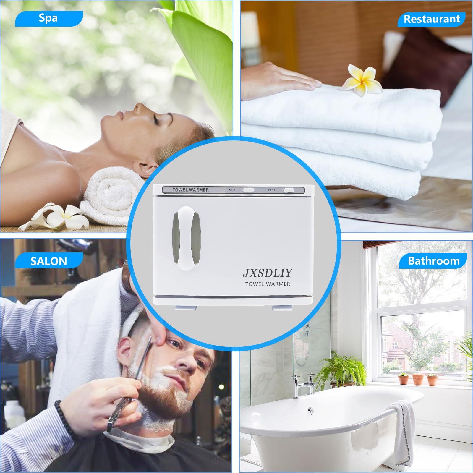 JXSDLIY JXSDLIY Hot Towel Warmer for Salon Beauty Bathroom Hot Towel Cabinet 2-in-1 Personal 8L Small Capacity owel Warmers Spa, Upgrade Fast Heating Towel Heater Towel Steamer (8L, White)