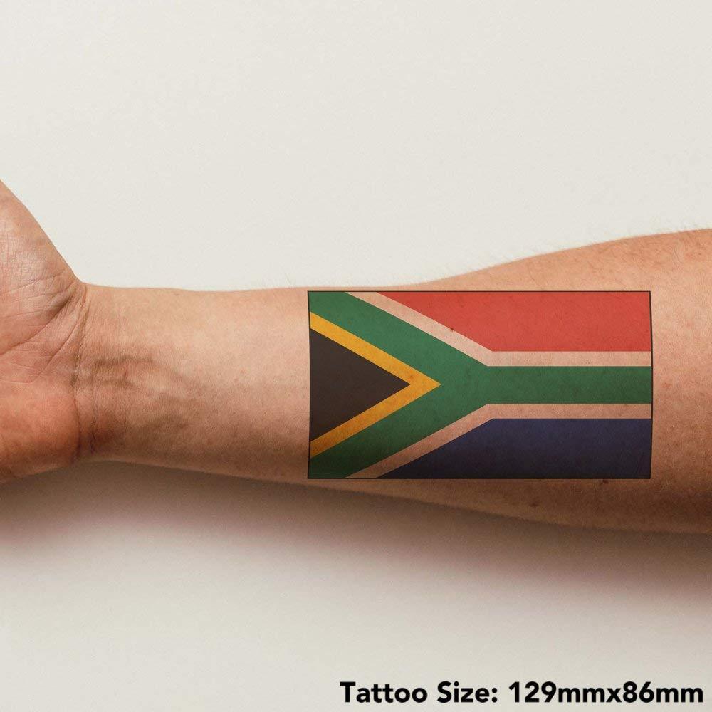 Azeeda Large \'South Africa Flag\' Temporary Tattoo (TO00030704)