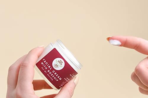 ECO ROOTS ECO ROOTS 100% Natural Face Moisturizer | Face Cream for Women | Made in Small Batches | Daily Organic Face Cream | Rosehip Facial Cream