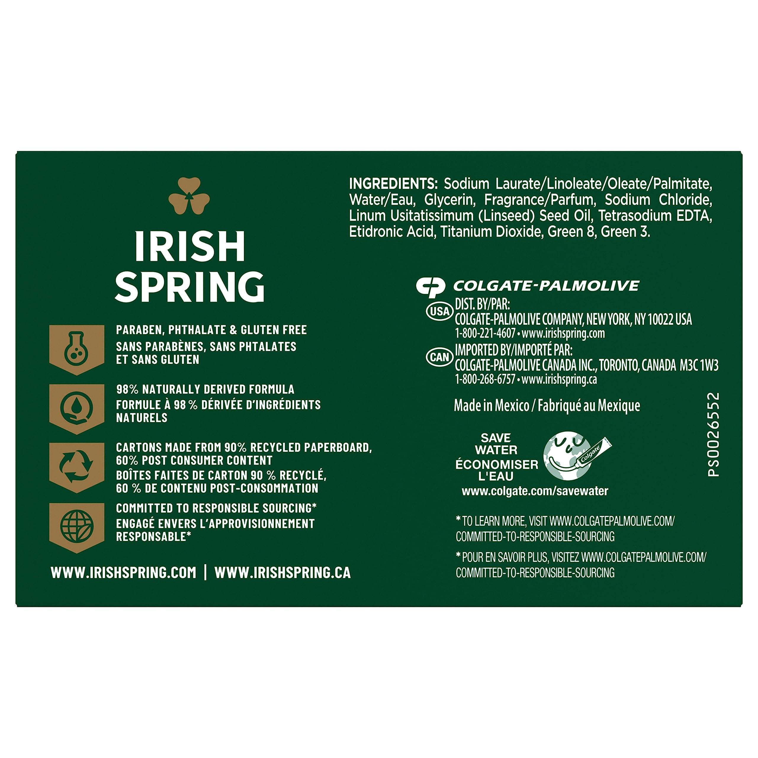 Irish Spring Irish Spring Deodorant Soap, Original Bar Soap (8 Count)