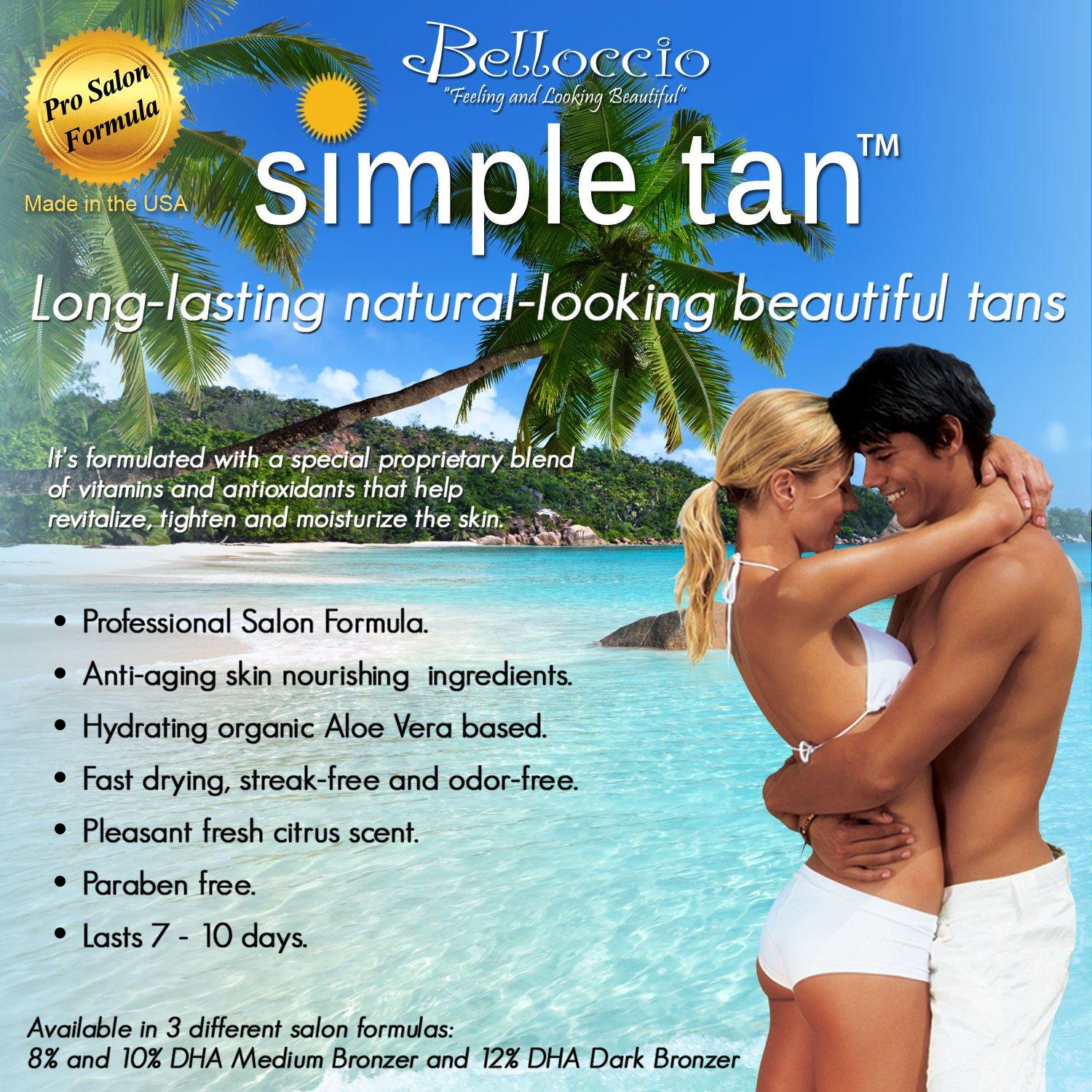 Belloccio Belloccio Premium T75 Sunless HVLP Turbine Spray Tanning System; Simple Tan 4 Solution Variety Pack, Tent, Accessories & Video Link
