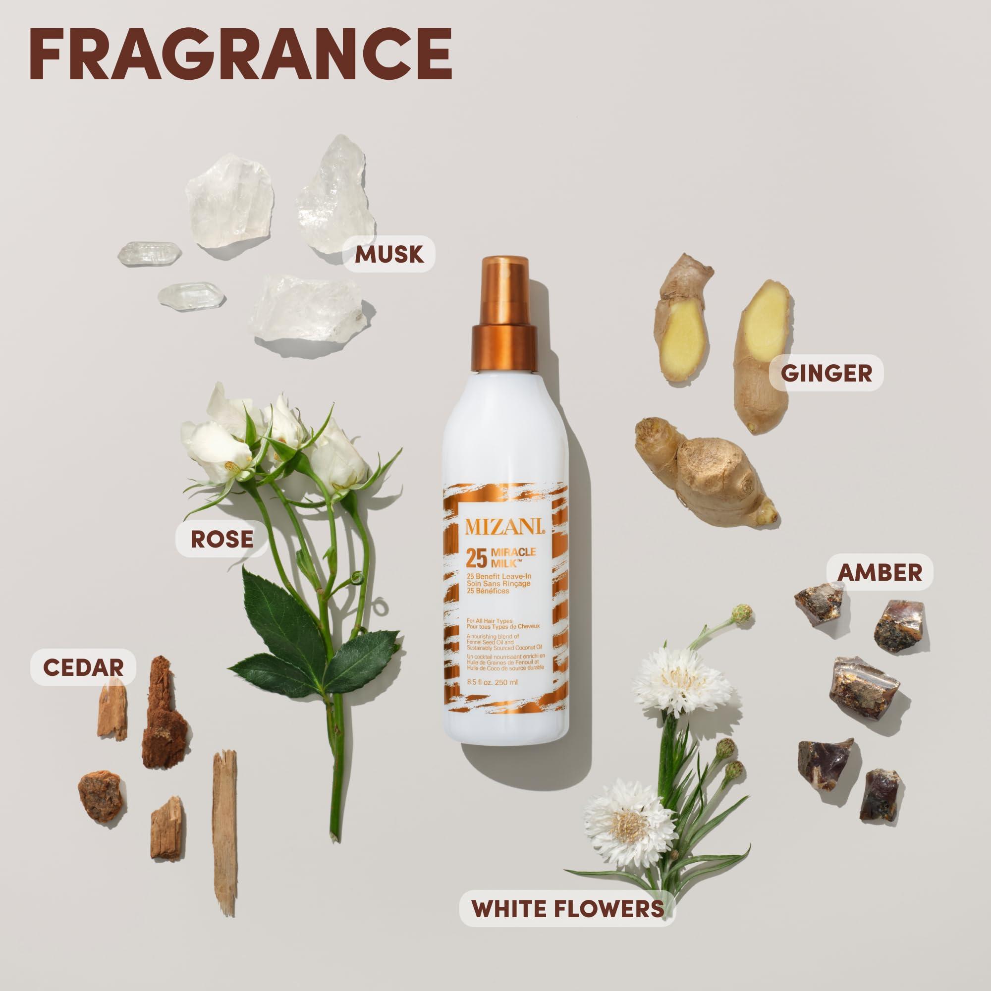 MIZANI Mizani 25 Miracle Milk Leave-In Conditioner | Moisturizing Detangler Spray | for Frizzy & Curly Hair | 3.4 Fl Oz