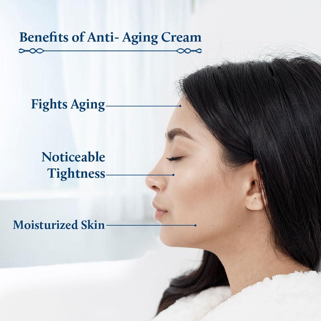 Blue Nectar Blue Nectar Anti Aging Saffron Face Moisturiser for Women (1.7 Fl Oz) Paried with Vitamin C Neem Face Cleanser for youthful, radiant skin(3.38Fl Oz)