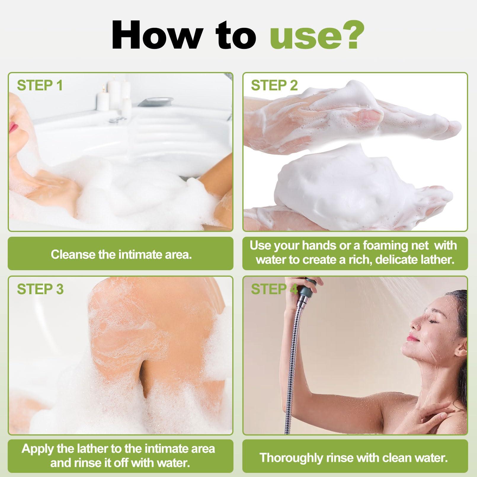 Bgtecho Bgtecho 4 PCS Yoni Soap Bars,Yoni Bar Soap for Women,Yoni Care Soap,Yoni Wash Eliminates Odor Ph Balance,Natural Yoni Care Bar with Bubble Foam Net 3.53 OZ/100g(Tea Tree)