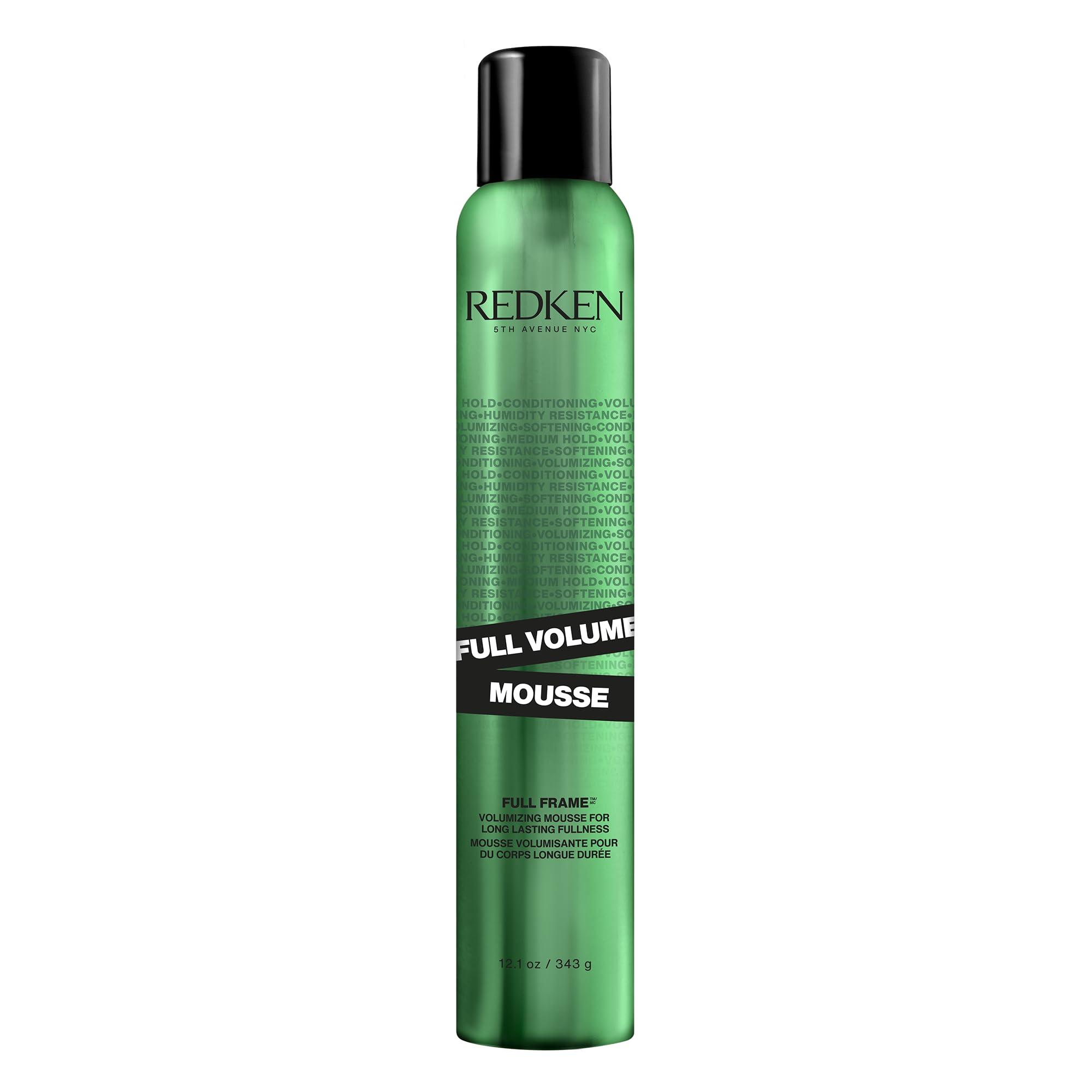 Redken Redken Full Volume Mousse | For All Hair Types | Volumizing Hair Mousse | Adds Maximum Body & Lift to Lengths and Ends | Moisturizes Hair and Protects Against Heat & Damage | Medium Control | 12oz