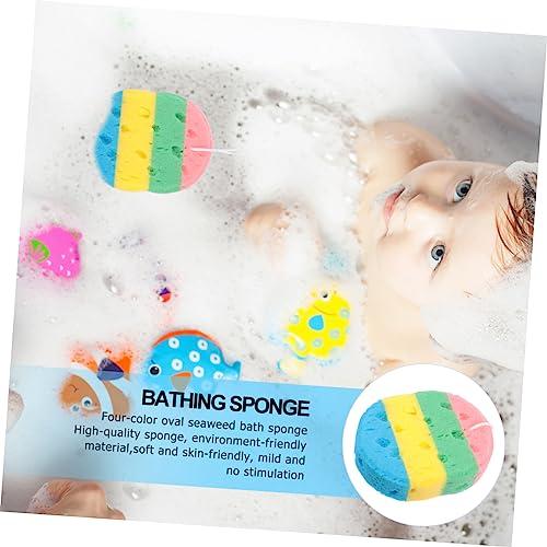 FOMIYES FOMIYES Body Sponges for Shower 12 Pcs Seaweed Bath Sponge Loofah Back Scrubber Cleaning Supplies African Exfoliating Net Sponge Scrubbers Natural Sea Sponge Bath Exfoliating Sponge Baby Tool Body