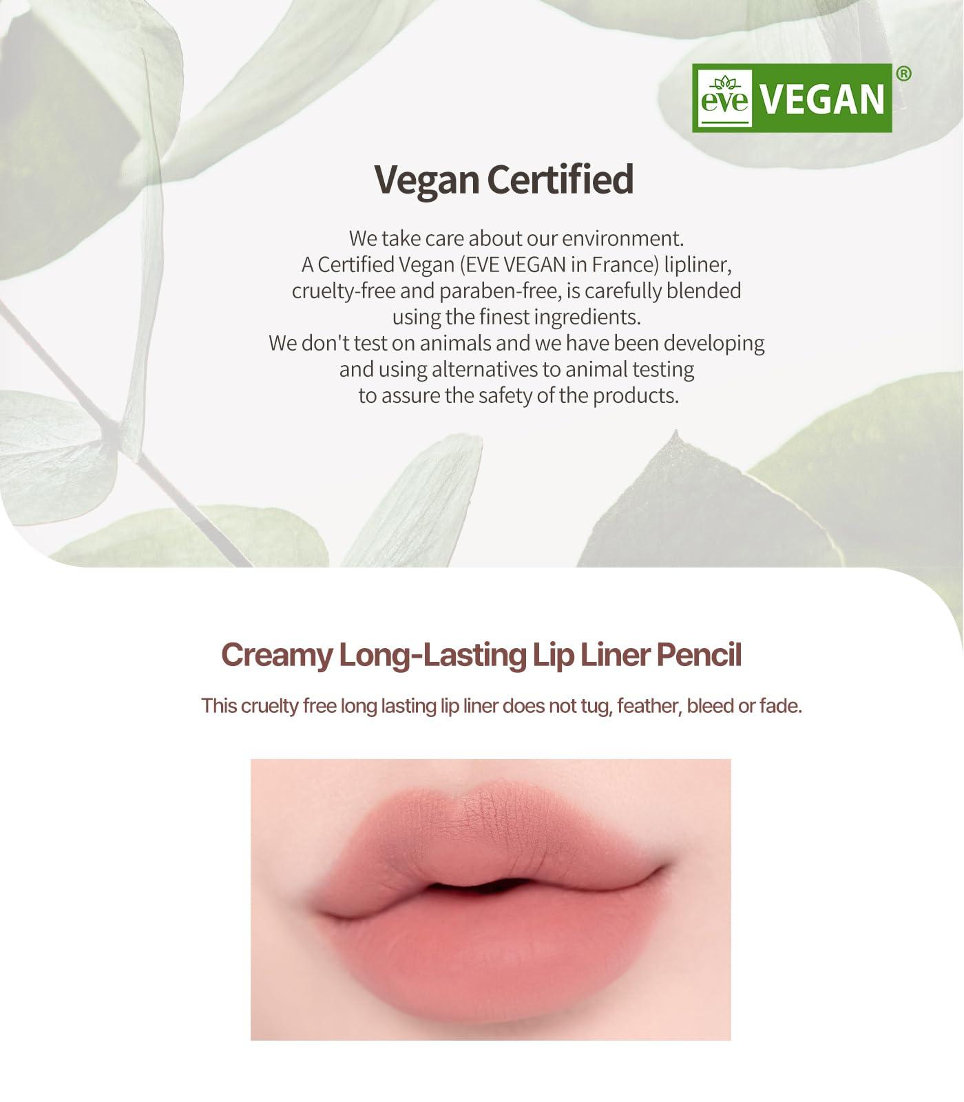 Heart Percent Heart Percent Dote On Mood Lip Pencil, Long-Lasting Creamy Lip Crayon Smooth Color Liner Retractable Lipstick Pencil 0.8g, 03. Oat Beige