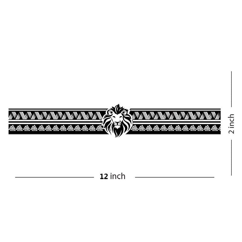 VOORKOMS Voorkoms Arrow Handband, wrist band tattoo Design Temporary Tattoo Waterproof for Men Boys Women, Girls Combo Pack of 7