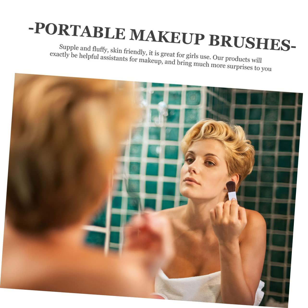 minkissy minkissy 2sets Makeup Brush Set Travel Size Blush Brush Mini Blush Brush for Cheeks Face Makeup Blush Makeup Brush Set 8pcs*2