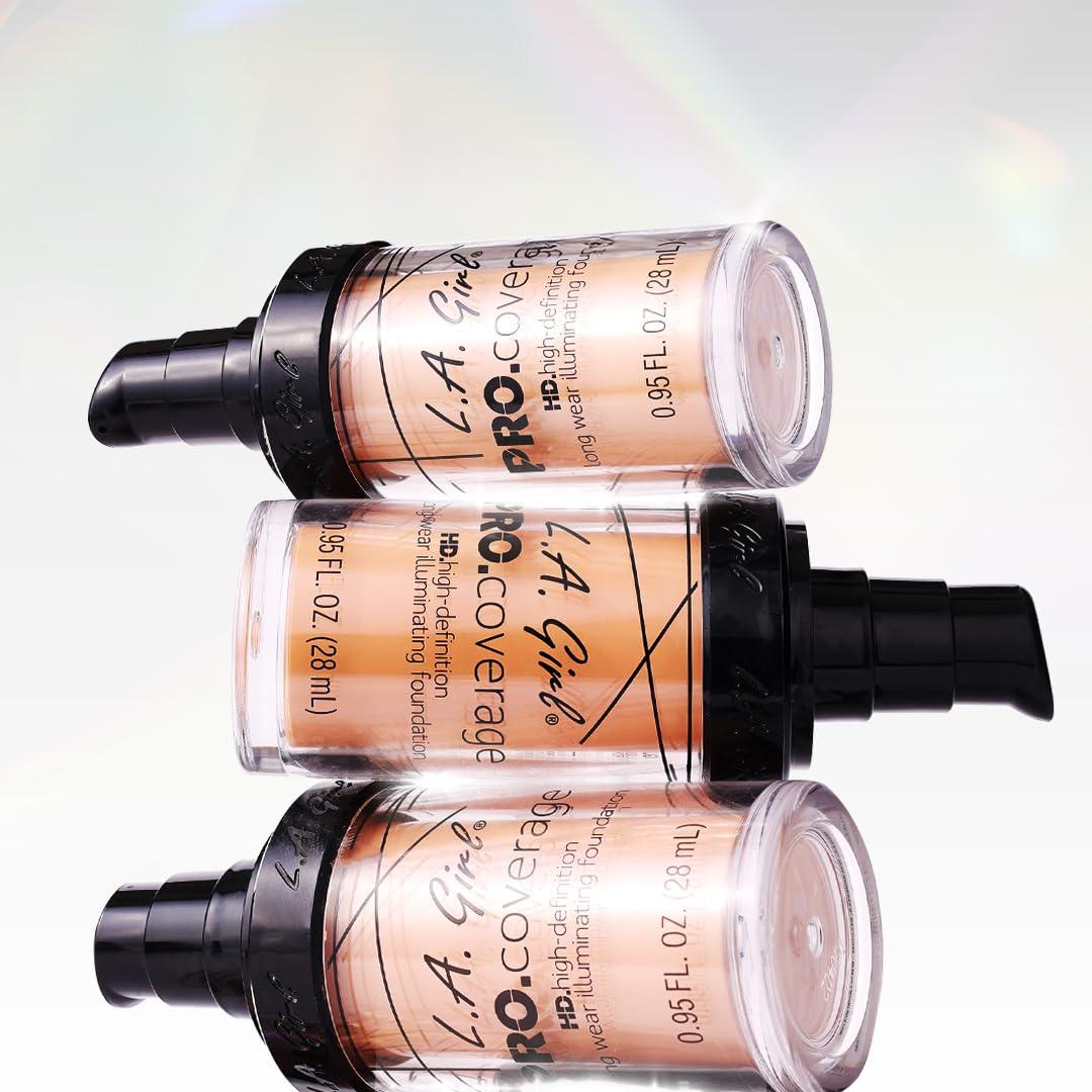 L.A. Girl L.A. Girl Pro Coverage Liquid Foundation, Bronze, 0.95 Fl Oz
