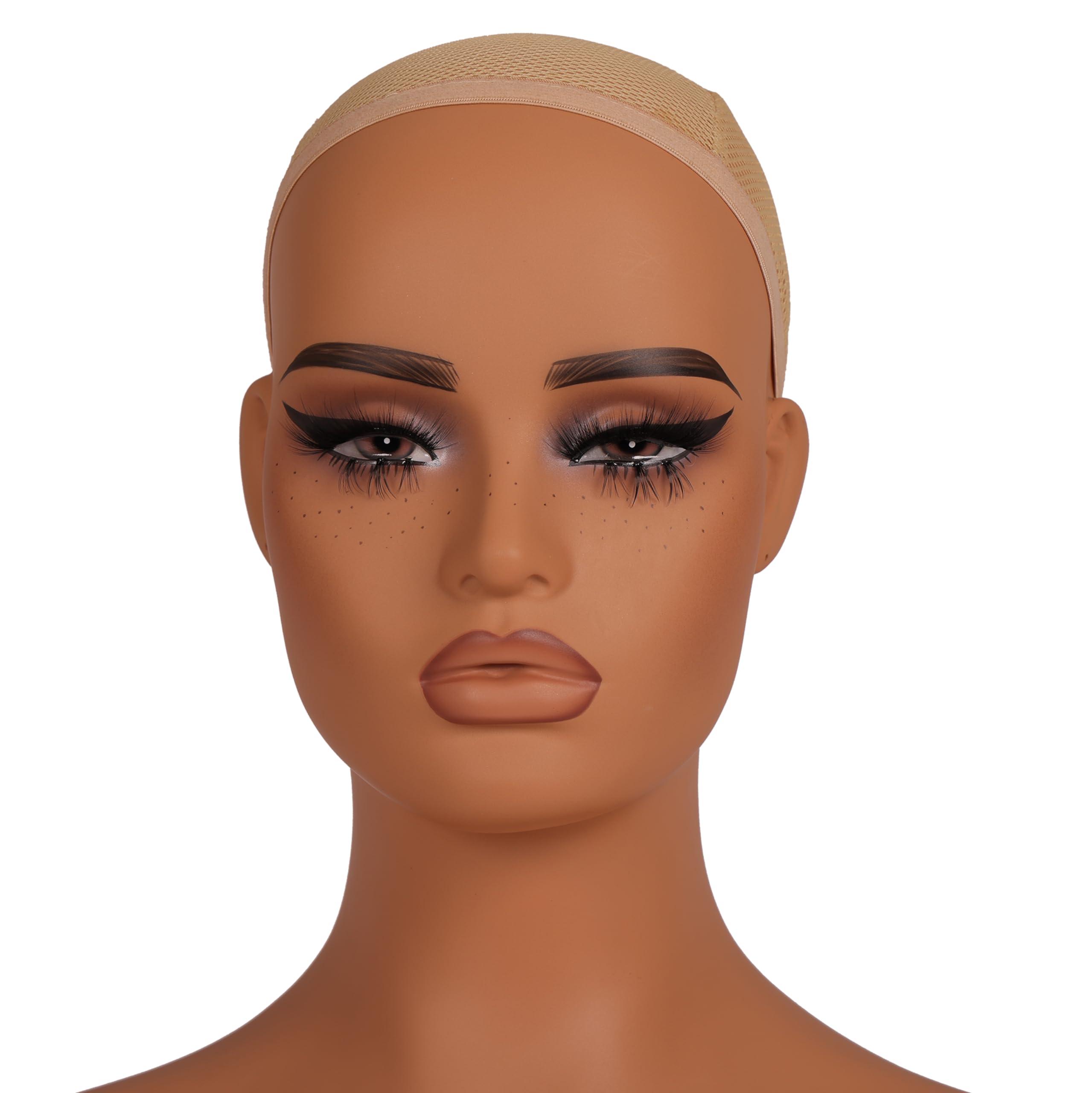 L7 MANNEQUIN L7 MANNEQUIN European American Femlae Model Head Display Props Mannequin Head with Shoulders Bust (DC TH MAZI)