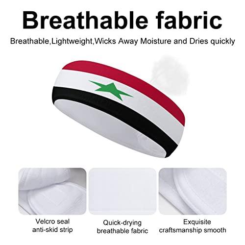 MAIPHUONGANH MAIPHUONGANH Syrian Flag Sports Turban,Headband High Bullet Headwear Wristband Hair Accessories Print Headscarf