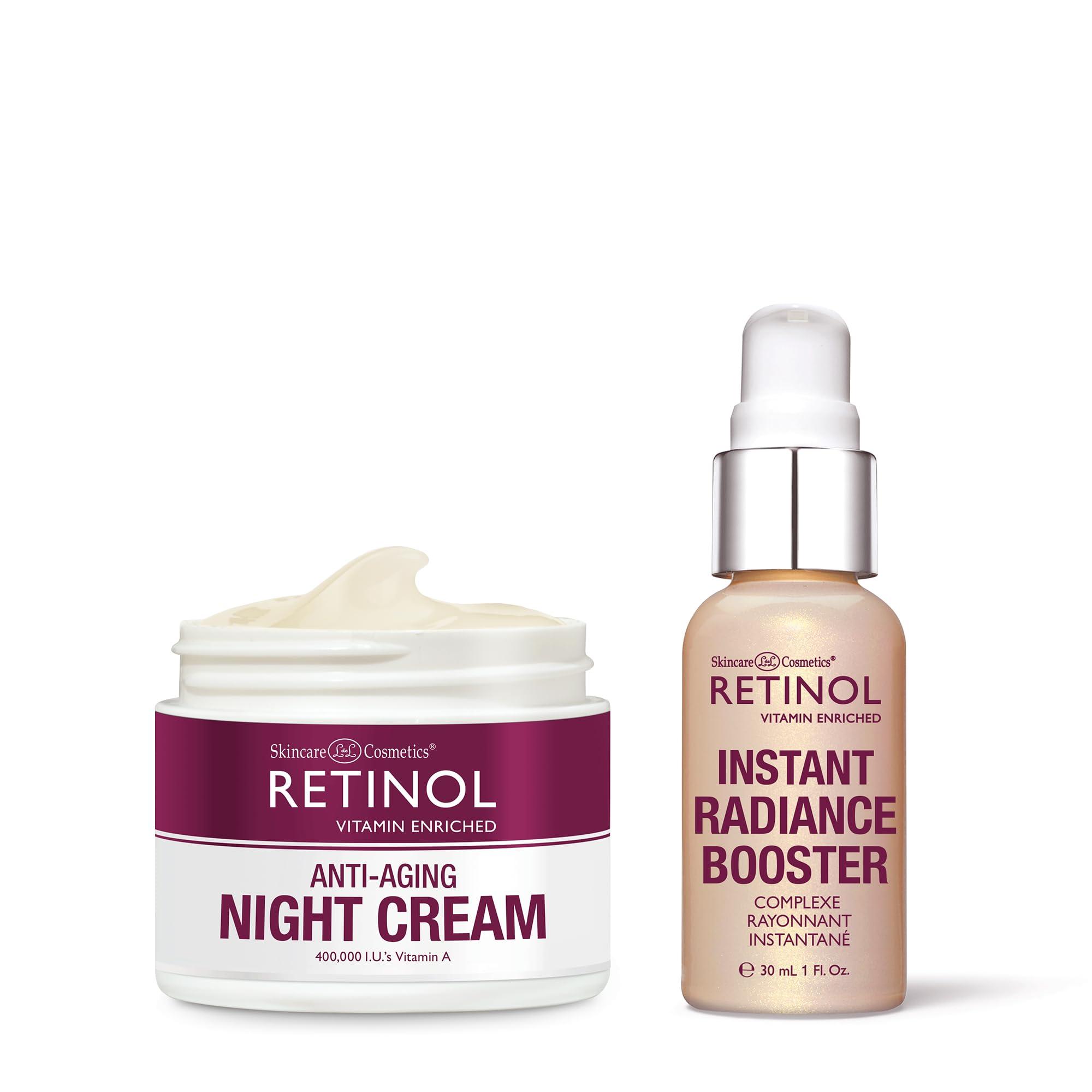 Retinol Retinol Night Cream Works While You Sleep to Restore and Reduce Fine Lines and Wrinkles Instant Radiance Booster - Provides A Burst of Anti-Aging Hydration and Radiance