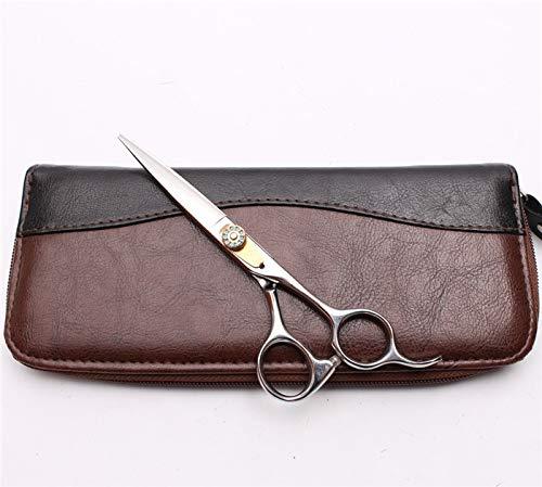 KKZY Hair Cutting Scissors, 6\" 17.5cm Thinning Scissors Cutting Shears Engraving Hairdressing Supplies Zigzag Scissors Professional Hair Scissors Set BY KKZY (Color : C1026 Yin C 6YY)