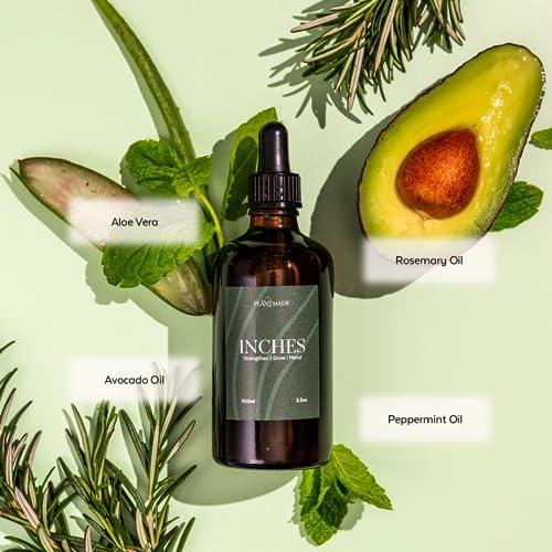 Plantmade Plantmade Beard and Hair Strengthening and Growth Oil, Plant Based All Natural Ingredients (Inches, 3.5 ml)