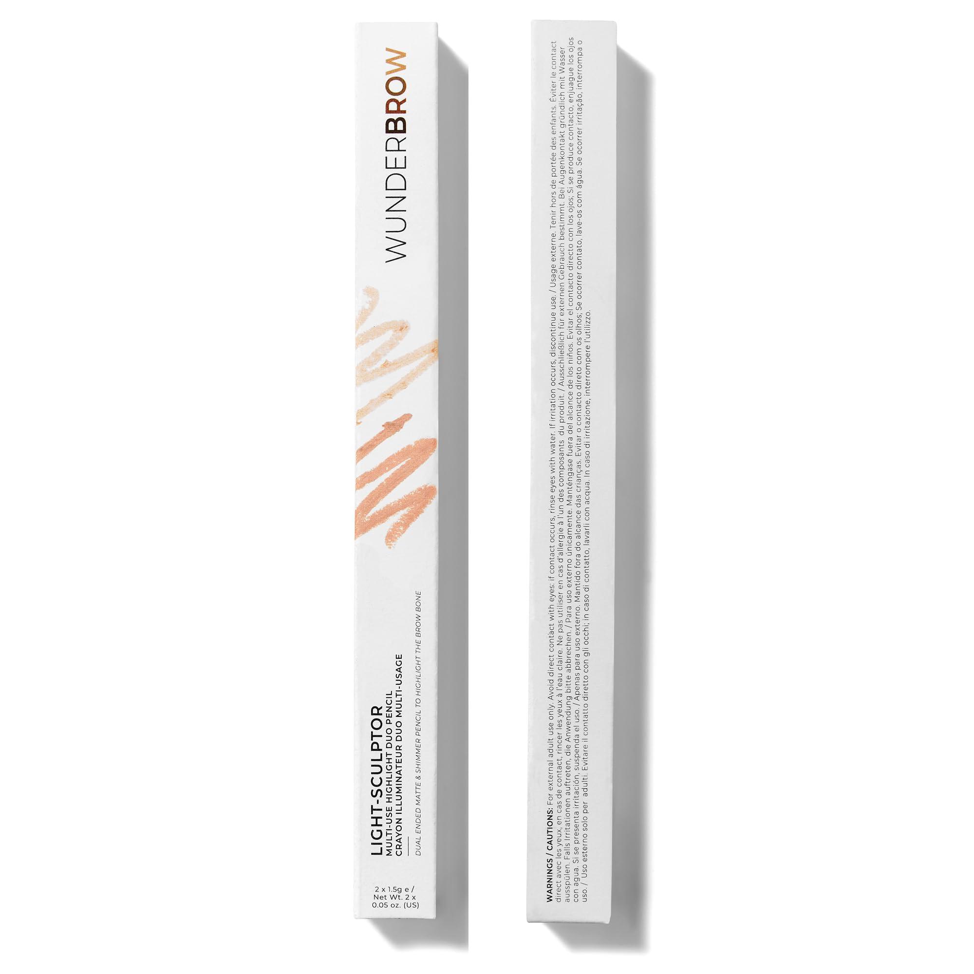 WUNDERBROW Light-Sculptor Highlight Duo Pencil, Dual Ended Matte & Shimmer (Fair/Light)